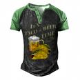 Drinking Its Taco & Beer Time Cinco De Mayo Men's Henley Raglan T-Shirt Black Green