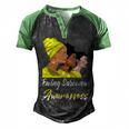 Ewings Sarcoma Awareness Yellow Women Ewings Sarcoma Ewings Sarcoma Awareness Men's Henley Shirt Raglan Sleeve 3D Print T-shirt Black Green