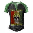 Ewings Sarcoma Warrior Skull Women Vintage Yellow Ribbon Ewings Sarcoma Ewings Sarcoma Awareness Men's Henley Shirt Raglan Sleeve 3D Print T-shirt Black Green