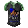 Fasd Awareness Blue And Grey Women Fetal Alcohol Spectrum Disorder Fetal Alcohol Spectrum Disorder Awareness Men's Henley Shirt Raglan Sleeve 3D Print T-shirt Black Green