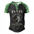 Father Grandpa Dadthe Bowhunting Legend S73 Family Dad Men's Henley Shirt Raglan Sleeve 3D Print T-shirt Black Green