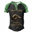 Father Grandpa My Daughter Will Never Be Too Old To Be Daddys Little Girl 61 Family Dad Men's Henley Shirt Raglan Sleeve 3D Print T-shirt Black Green