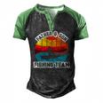 Father And Son Fishing Team Fathers Day Men's Henley Raglan T-Shirt Black Green