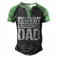 Favorite Baseball Player Calls Me Dad Men's Henley Shirt Raglan Sleeve 3D Print T-shirt Black Green