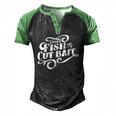 Fish Or Cut Bait Fishing Saying Men's Henley Raglan T-Shirt Black Green