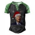 Funny Anti Joe Biden Happy 4Th Of July Merry Christmas Men's Henley Shirt Raglan Sleeve 3D Print T-shirt Black Green