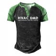 Hvac Technician Father Hvac Dad Men's Henley Shirt Raglan Sleeve 3D Print T-shirt Black Green