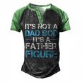 Its Not A Dad Bod Its A Father Figure Fathers Day Men's Henley Shirt Raglan Sleeve 3D Print T-shirt Black Green