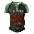 Its Not A Dad Bod Its A Father Figure Funny Retro Vintage Men's Henley Shirt Raglan Sleeve 3D Print T-shirt Black Green