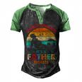 Its Not A Dad Bod Its A Father Figure Fathers Day Dad Jokes Men's Henley Raglan T-Shirt Black Green