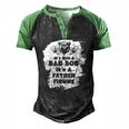 Its Not A Dad Bod Its A Father Figure Fathers Men's Henley Raglan T-Shirt Black Green