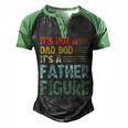 Its Not A Dad Bod Its A Father Figure Men Vintage Men's Henley Raglan T-Shirt Black Green