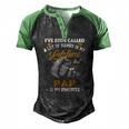 Mens Ive Been Called A Lot Of Names But Pap Is My Favorite Men's Henley Raglan T-Shirt Black Green