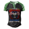 Lets Grill Everything Funny Family Bbq Dad 4Th Of July Men's Henley Shirt Raglan Sleeve 3D Print T-shirt Black Green