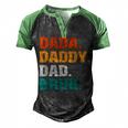 Mens Dada Daddy Dad Bruh From Son Boys Fathers Day V2 Men's Henley Shirt Raglan Sleeve 3D Print T-shirt Black Green