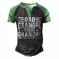 Mens Fathers Day From Grandkids Dad Grandpa Great Grandpa Men's Henley Shirt Raglan Sleeve 3D Print T-shirt Black Green
