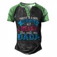 Mens Funny Fathers Day Shirt A Girl She Calls Me Dada Grandpa 7 Shirt Men's Henley Shirt Raglan Sleeve 3D Print T-shirt Black Green