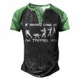 Mens If Zombies Chase Us Im Tripping You Funny Graphic Novelty Halloween T Shirt 173 Trendi Men's Henley Shirt Raglan Sleeve 3D Print T-shirt Black Green