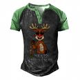 Merry Christmas Reindeer Funny Family 884 Shirt Men's Henley Shirt Raglan Sleeve 3D Print T-shirt Black Green