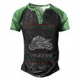 Motorcycle Ugly Christmaser Xmas 471 Shirt Men's Henley Shirt Raglan Sleeve 3D Print T-shirt Black Green