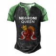 Negroni Queen Drinking Queen Men's Henley Raglan T-Shirt Black Green