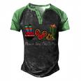 Peace Love Cinco De Mayo Funny Men's Henley Shirt Raglan Sleeve 3D Print T-shirt Black Green