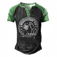 Promoted To Daddy 2022 For New Father Men's Henley Raglan T-Shirt Black Green