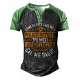 Some People Call Me A Police Officer The Most Important Cal Me Daddy Men's Henley Shirt Raglan Sleeve 3D Print T-shirt Black Green