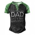 Mens I Tell Dad Jokes Periodically Chemistry Dad Jokes Men's Henley Raglan T-Shirt Black Green