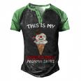 This Is My Christmas Pajama 879 Shirt Men's Henley Shirt Raglan Sleeve 3D Print T-shirt Black Green