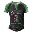 This Is My Christmas Pajama 880 Shirt Men's Henley Shirt Raglan Sleeve 3D Print T-shirt Black Green