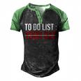 To Do List Your Dad 504 Trending Shirt Men's Henley Shirt Raglan Sleeve 3D Print T-shirt Black Green