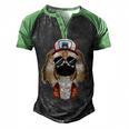 Trucker Dog I Truck Driver Havanese Men's Henley Shirt Raglan Sleeve 3D Print T-shirt Black Green
