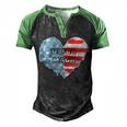 Ultra Maga And Proud Of It American Flag Vote Red Men's Henley Shirt Raglan Sleeve 3D Print T-shirt Black Green