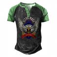 Ultra Maga Eagle Proud Ultra Maga Men's Henley Shirt Raglan Sleeve 3D Print T-shirt Black Green