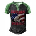 Ultra Maga Patriot American Eagle Us Flag Men's Henley Shirt Raglan Sleeve 3D Print T-shirt Black Green