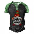 Veteran Gnome Christmas Tree Light T-Shirt Men's Henley Shirt Raglan Sleeve 3D Print T-shirt Black Green