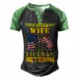 Veteran Veterans Day Womens Proud Wife Of A Vietnam Veteran For 70 Navy Soldier Army Military Men's Henley Shirt Raglan Sleeve 3D Print T-shirt Black Green