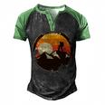 Vintage Retro Rock Climber 161 Shirt Men's Henley Shirt Raglan Sleeve 3D Print T-shirt Black Green