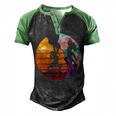 Vintage Retro Rock Climber 179 Shirt Men's Henley Shirt Raglan Sleeve 3D Print T-shirt Black Green