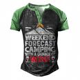 Weekend Forcast Wine Lover Outdoor 26 Shirt Men's Henley Shirt Raglan Sleeve 3D Print T-shirt Black Green