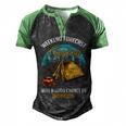 Weekend Forecast Camping With A Good 15 Shirt Men's Henley Shirt Raglan Sleeve 3D Print T-shirt Black Green