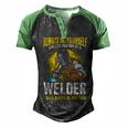 Welder Clothes For Men Funny Welding V2 Men's Henley Shirt Raglan Sleeve 3D Print T-shirt Black Green