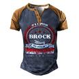 Brock Shirt Family Crest Brock T Shirt Brock Clothing Brock Tshirt Brock Tshirt Gifts For The Brock Men's Henley Shirt Raglan Sleeve 3D Print T-shirt Brown Orange