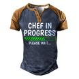 Chef In Progress Cook Sous Chef Culinary Cuisine Student Men's Henley Shirt Raglan Sleeve 3D Print T-shirt Brown Orange
