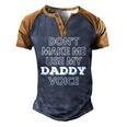 Mens Dont Make Me Use My Daddy Voice Lgbt Gay Pride Men's Henley Raglan T-Shirt Brown Orange