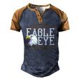 Eagle Eye Us Pride 4Th Of July Eagle Men's Henley Raglan T-Shirt Brown Orange