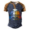 Elementary Level Complete Graduation Gamer Boys Kids Men's Henley Raglan T-Shirt Brown Orange