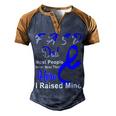 Fasd Dad Most People Never Meet Their Hero I Raised Mine Blue And Grey Ribbon Fetal Alcohol Spectrum Disorder Fetal Alcohol Spectrum Disorder Awareness Men's Henley Shirt Raglan Sleeve 3D Print T-shirt Brown Orange