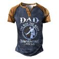 Father Grandpa Dadthe Bowhunting Legend S73 Family Dad Men's Henley Shirt Raglan Sleeve 3D Print T-shirt Brown Orange